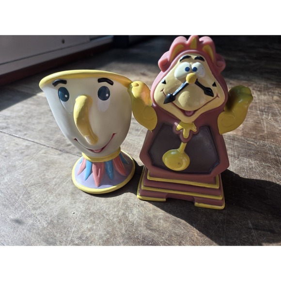 Pizza Hut Other - Vintage 1992 Disney Beauty & The Beast Pizza Hut Hand Puppets X 2 Lot Disney